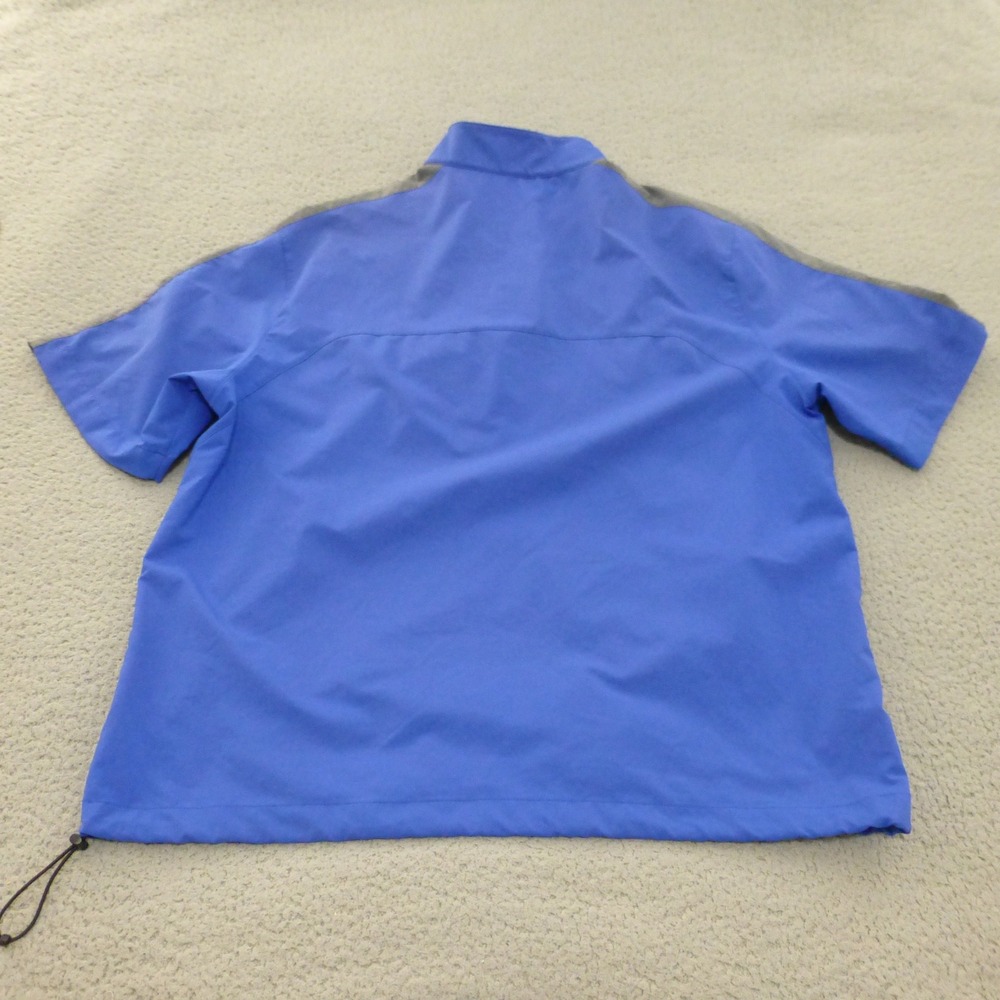 Nike Air Force Falcons Dri-FIT 1/4 Zip Short Sleeve Windbreaker Mens XL Blue - Picture 2 of 10